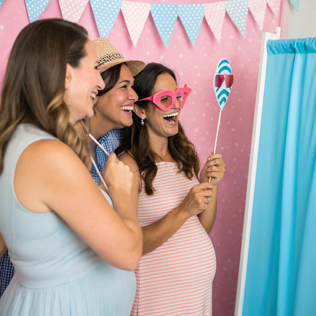 Gender reveal photobooth